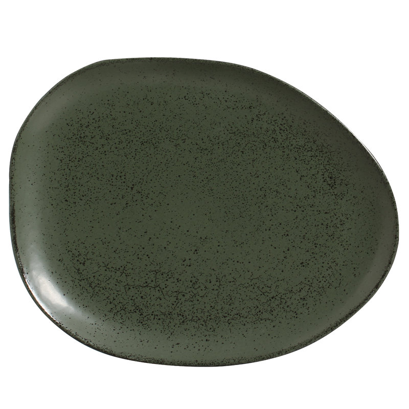 Assiette plate en grès 12,2 po Greenery Commercial