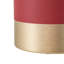 Red Flower Pot with Golden Edge Down Set of 2