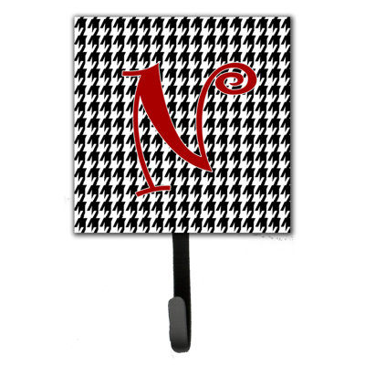 Crochet mural houndstooth monogramme