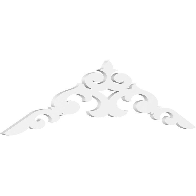 Pignon en PVC de qualité architecturale Kendall, H 17,5 po x l 60 po x P 1 po, 6 / 12