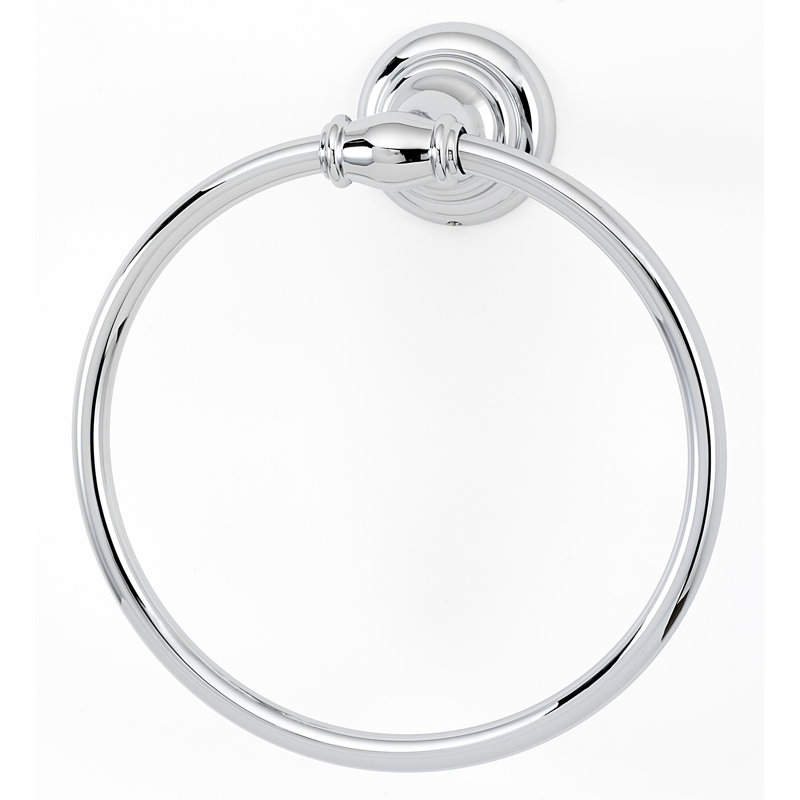 A6740-PB Wall Mounted Towel Ring, Polished Chrome