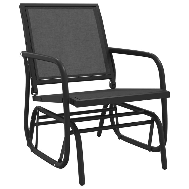 Outdoor Glider Chair, Black