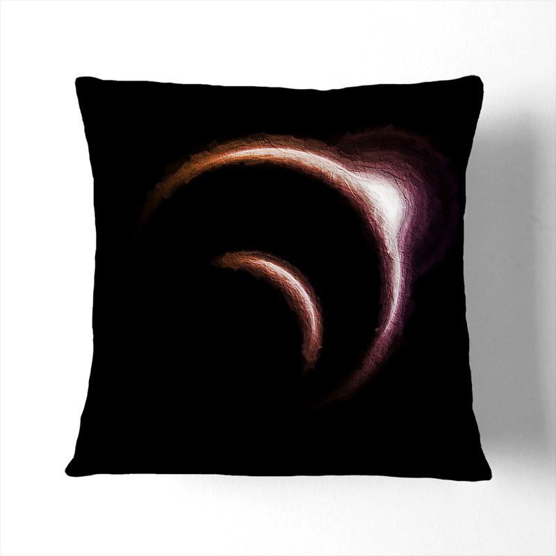 Square Throw Cushion, Black, 40cm H x 40cm W x 15cm D