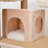 Catry 74.5" Cat Tree with Scratching Pad, Hammocks, and Condos