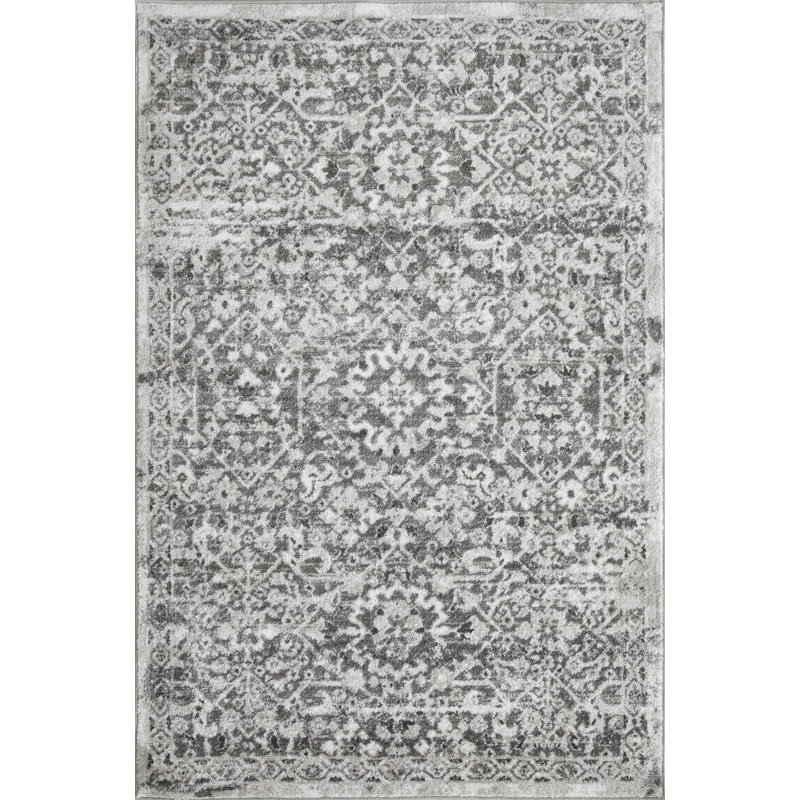 Raghdah Washable Oriental Indoor Rug, Rectangle 4' x 6'