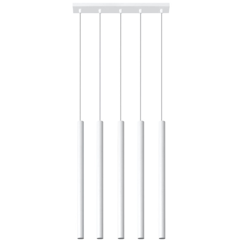 Millard 5 - Light White Kitchen Island Pendant, White
