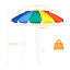Parasol de plage 86,5 po