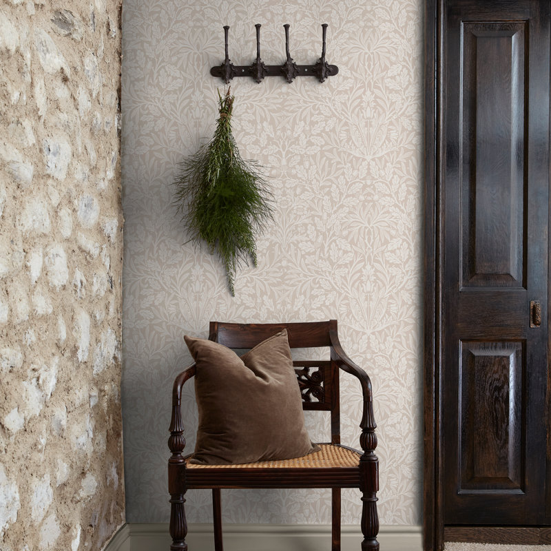 William Morris Acorn Hessian Wallpaper