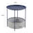 Jarrion End Table Set with Storage Bag Tray Top Foldable X-Shaped Legs-1022923318