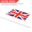 Ensemble de 12 drapeaux miniatures portés à la main British Union Jack UK