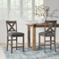 Wasdale Upholstered Counter Stool with Solid Wood Frame