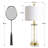 28" Modern Glass Table Lamp with Night Light, USB & Type-C Charging Ports, White Fabric Shade, 2-Light Design-496970716