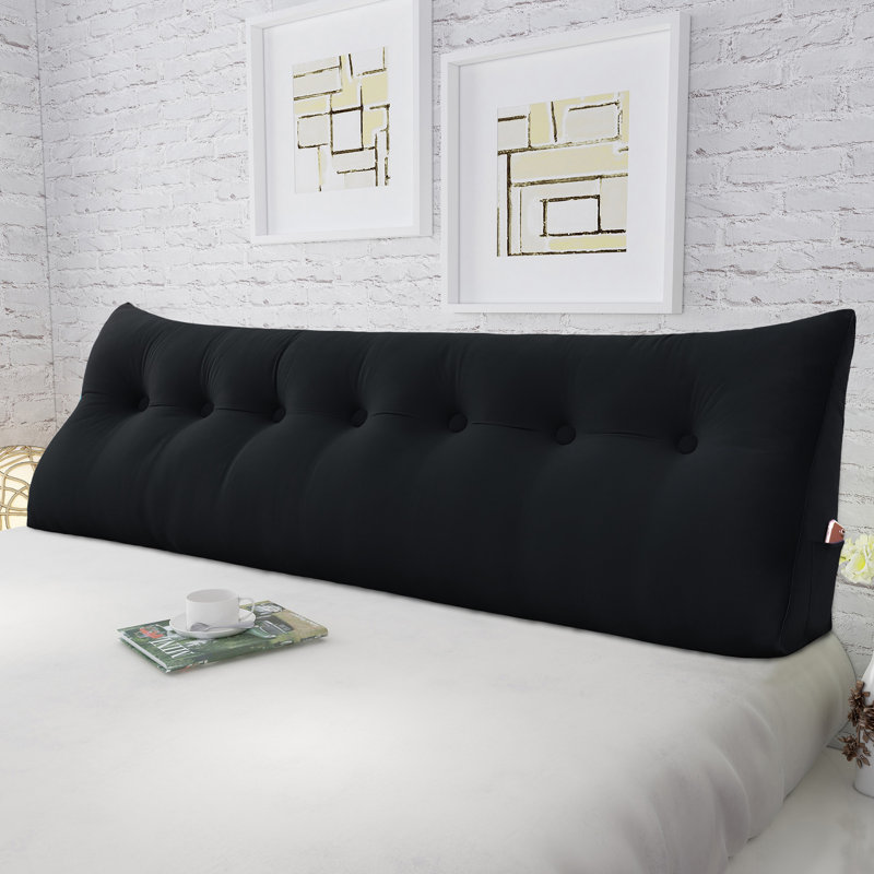 Triangle Reading Pillow, 50cm H x 200cm W, Black