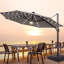 Grand parasol en porte-à-faux illuminé 11 pi avec base-509748621