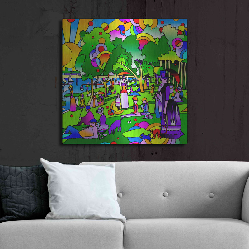 «Grande Jatte» par Howie Green, art mural en métal, H 36 po x l 36 po