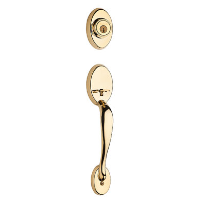 Chelsea Exterior Portion Handleset with Single Cylinder Deadbolt (Interior Portion Sold Separately)
