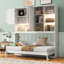 Lits simples peu encombrants avec rangement, conception moderne en MDF pour la maison