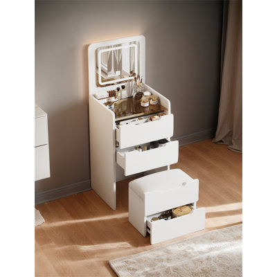 3 In 1 Vanity Desk With Plip Top Mirror