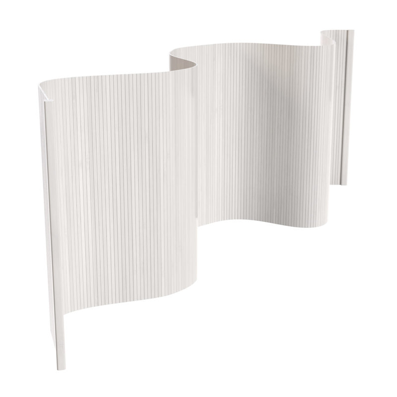 Paravent Siena, Blanc, 2 pi. Court