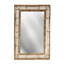 Beehive Flat Jute Beveled Wall Mirror