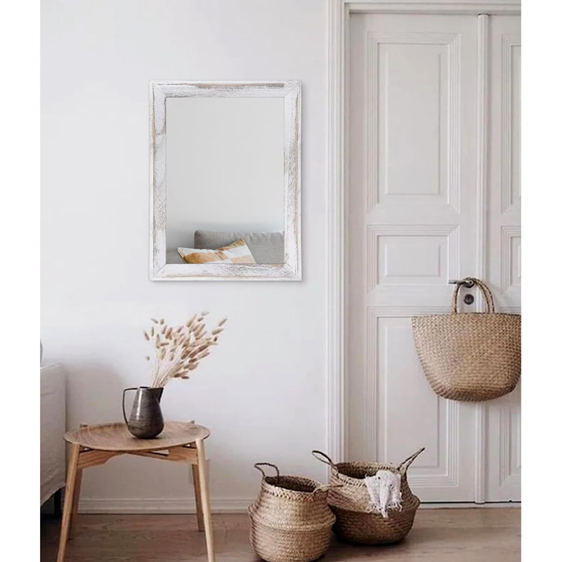 Rectangle Mirror, White