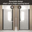 Porte de douche pivotante avec cadre en aluminium, porte de douche demi-cadre pour Bethroom