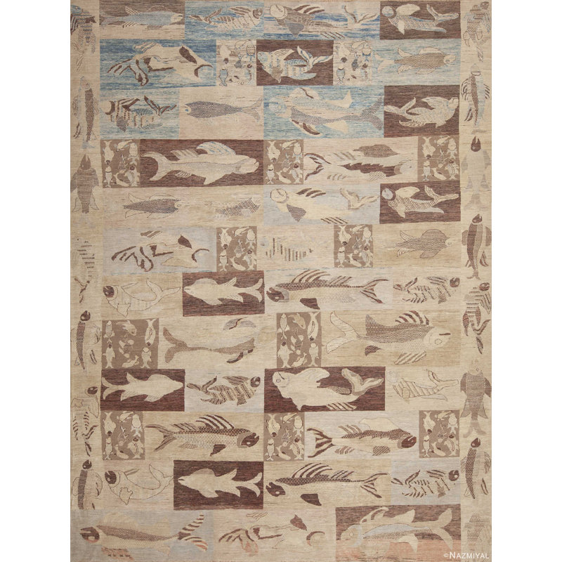 One-of-a-Kind 9'9" X 13'2" Hand Knotted Area Rug