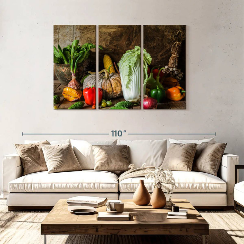 Yarlin Vegetables, 48" H x 74" W