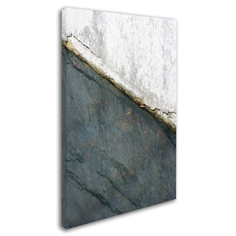 Abstract Concrete Reflection Framed Canvas Print, 20" x 15"