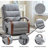 Power Chenille Lift Recliner Chair Dual Motor Infinite Position Up To 350 LBS With Solid Wood Armrests, Heat Massage And Heavy Duty Motion Mechanism-1034018377