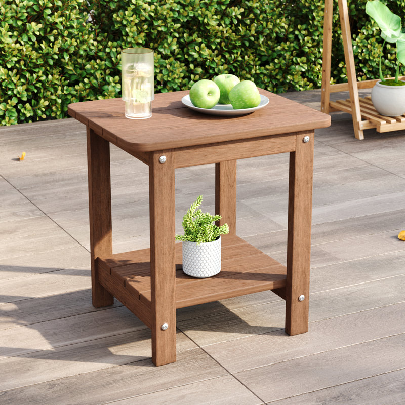 Table de bout pour l'extérieur Bertoncini, Teck