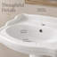 77.5 Ceramic Material Single Double Bathroom Vanity Top Sink