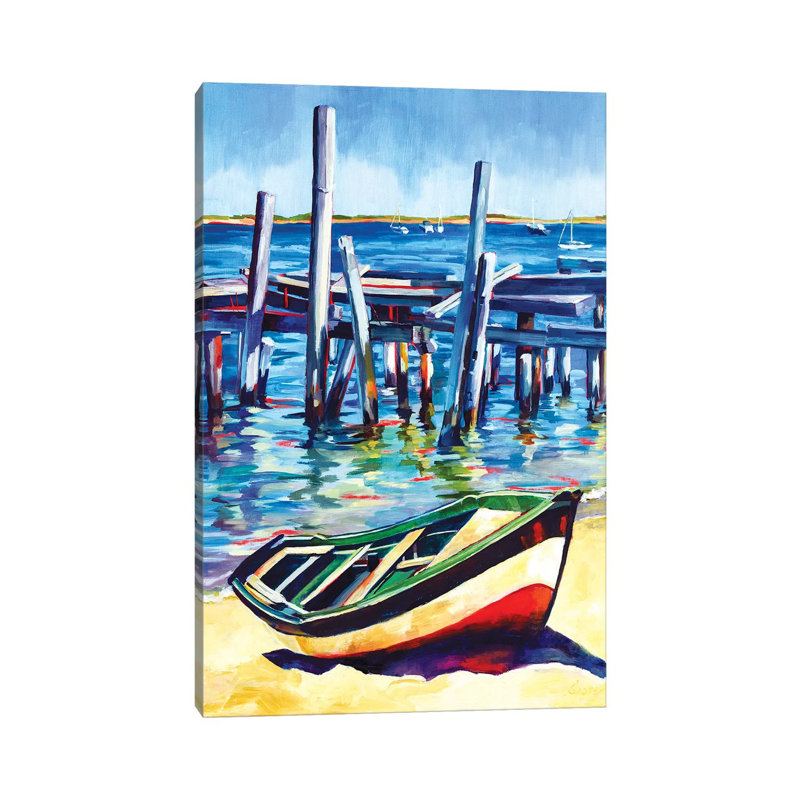 Cape Cod Bay by Maxine Shore - Wrapped Canvas Print, 20.32 cm H x 30.48 cm W