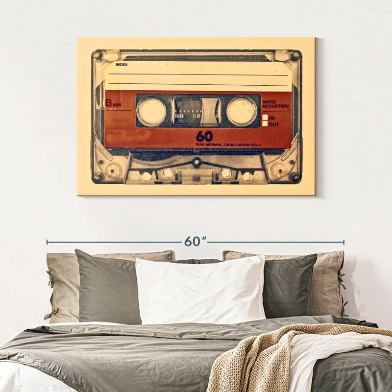 Abarca Retro Compact Cassette, 32" H x 48" W