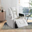 Fauteuil inclinable électrique de luxe en cuir végétalien de 34,7 po de largeur avec porte-gobelets et port de charge USB (ensemble de 8)