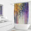 Rideau de douche simple Ombre + crochets-1018879644