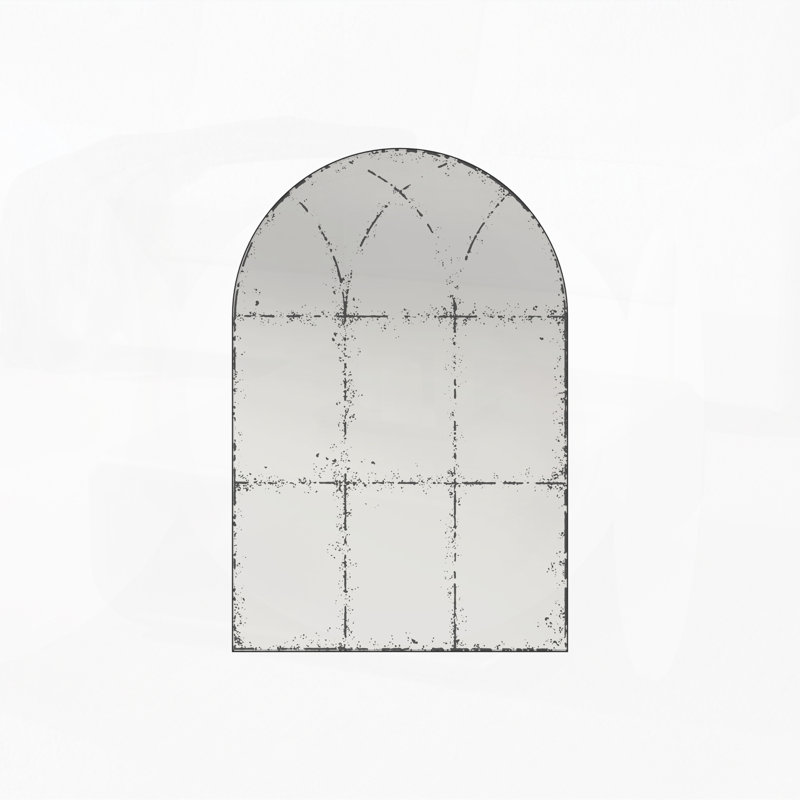 Semicircular Wall-Mounted Mirror