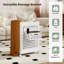 Plastic Rolling Laundry Basket with Handles