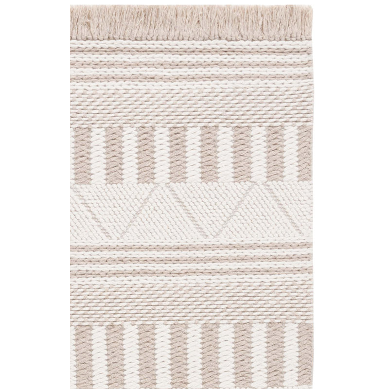 Jdyn Hand Woven Wool Geometric Rug, Runner 2'3" x 8'