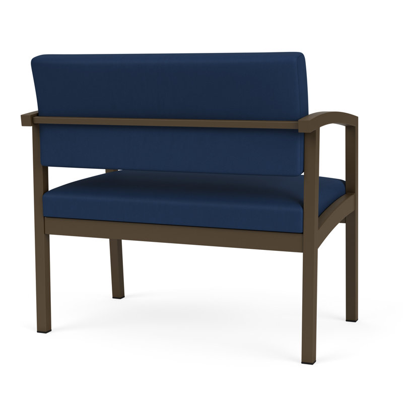 Chaise en acier Lenox, Bronze, Bleu impérial Patriot Plus - vinyle facile à net