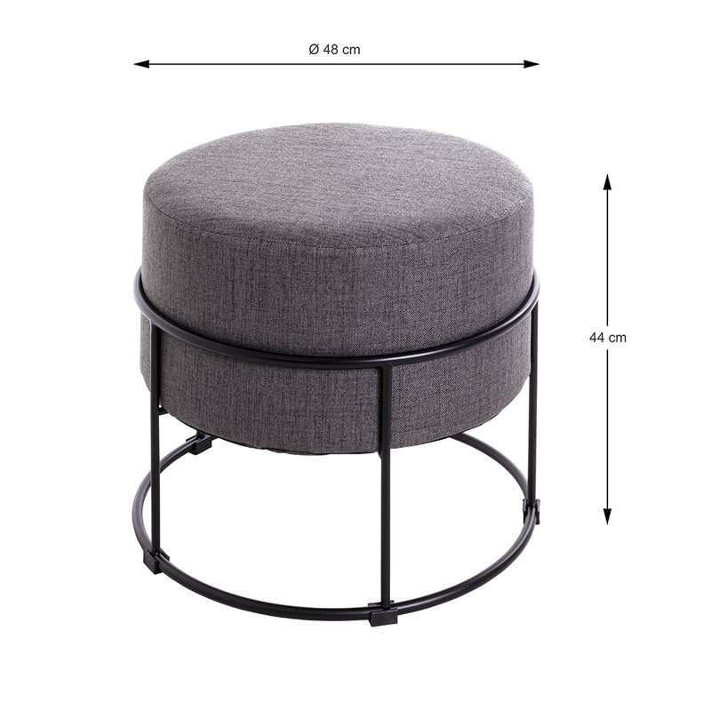Chriswell Metal Accent Stool
