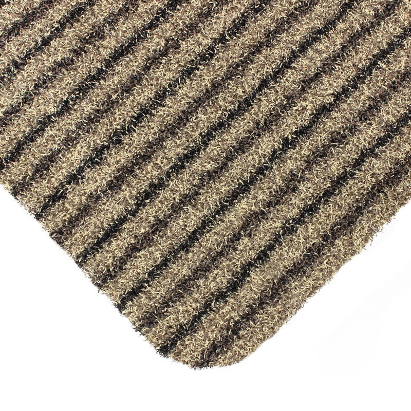 Infinity Doormat Non-Slip Striped Indoor Doormat, Beige