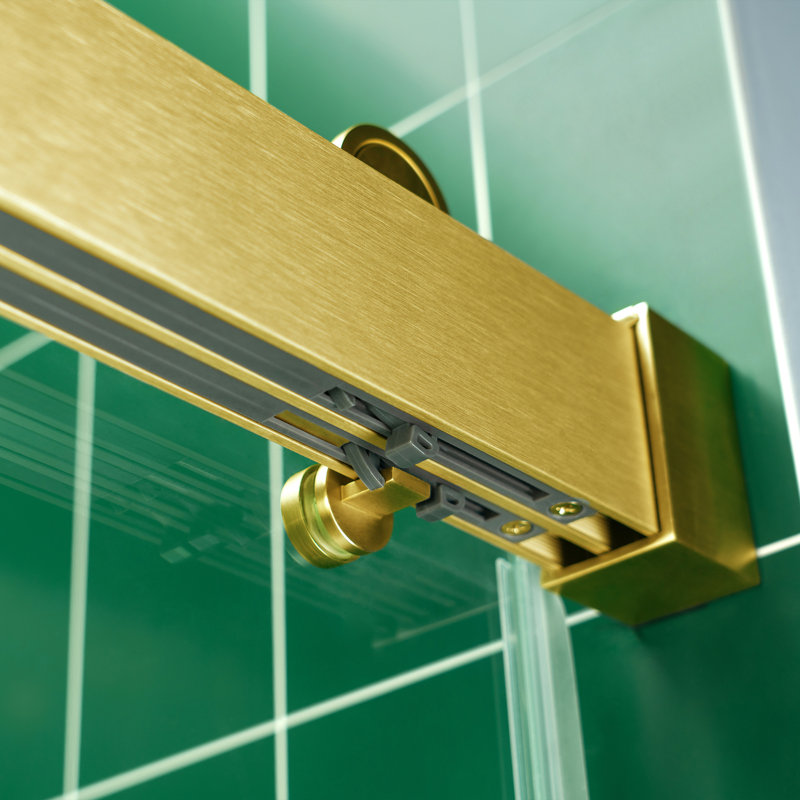 56-60X62" Double Sliding Shower Door With 3/8" Thickened Upgrade Tempered Glass | Stainless Steel Hardware | Safe, Explosion-Resistant, Clear & Stylish, Sturdy & Durable