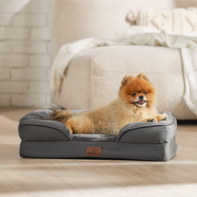 Lit orthopédique pour chien, canapé-lit lavable imperméable avec housse amovible, base antidérapante pour chiens de grande et moyenne taille