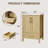 24" Bathroom Vanity with Sink, Vintage Bathroom Cabinet Vanity with Doors & Drawers,  Farmhouse Wooden Freestanding Bathroom Cabinet with Top-125088538