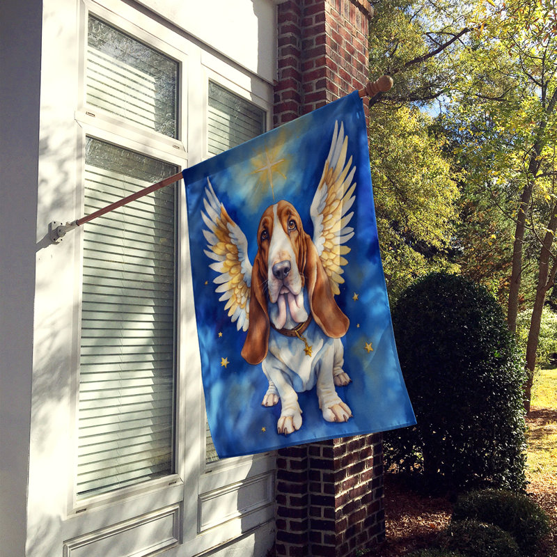 Basset hound «My Angel House» - drapeau