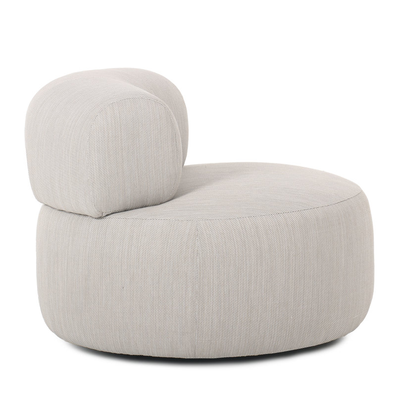 Ellis Outdoor Swivel Lounge Chair Light Gray
