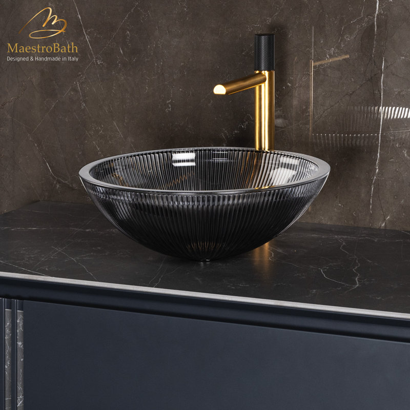 Lana 15.7'' L Bathroom Sink, Black