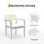 Mobilier de patio 7 pièces en aluminium