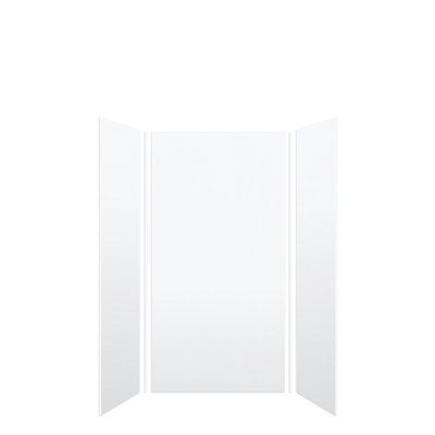SaraMar 36'' W 36'' D 72'' H Glue Up Solid Surface Wall